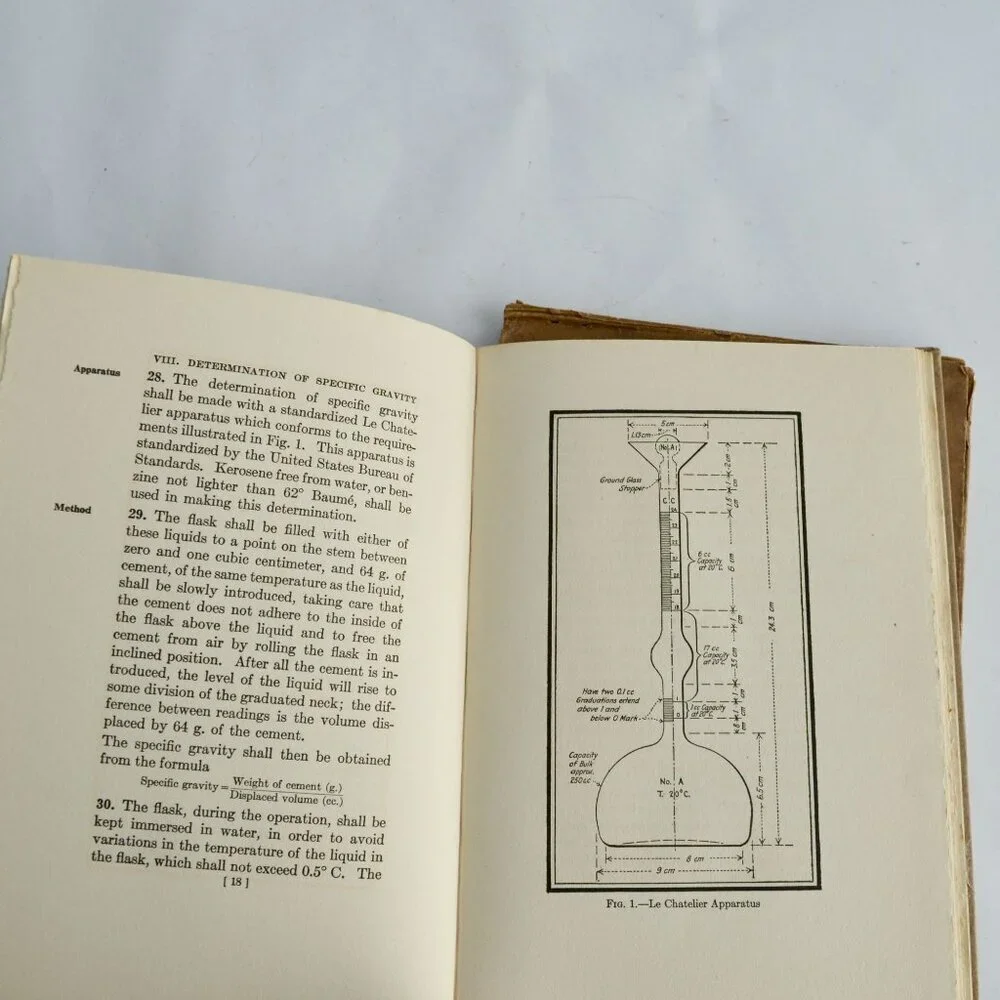 1917 Standard Specifications and Tests for Portland Cement Antique Book